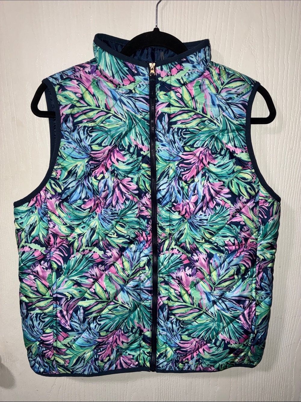 Stella Parker Women’s Floral Quilted Vest - Multicolor